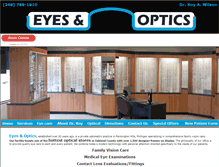 Tablet Screenshot of eyesandoptics.com